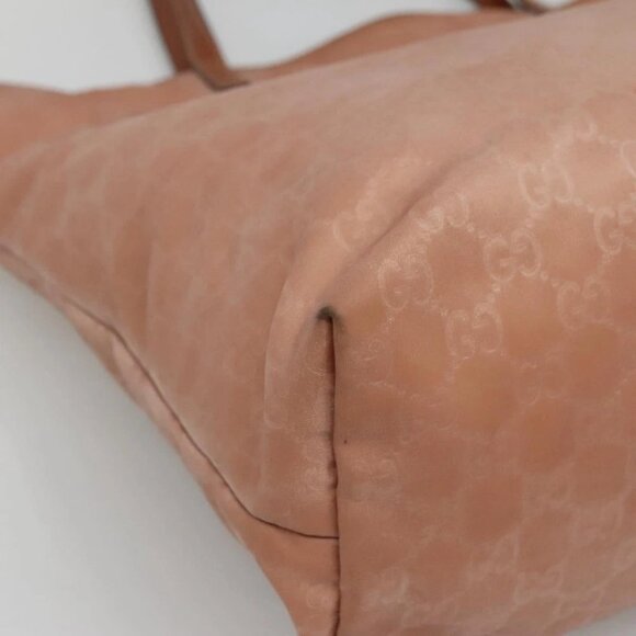 GUCCI GG Canvas Tote Bag Nylon Pink Gold 295252 Auth 129450 - Picture 7 of 16